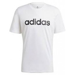 Adidas Essentials Linear Ανδρικό T-shirt Λευκό