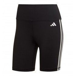 Adidas Essentials 3-Stripes Training Γυναικείο Κολάν-Σορτς Ψηλόμεσο Μαύρο