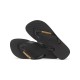 Havaianas Top Logo Metallic Σαγιονάρες σε Μαύρο Χρώμα