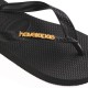 Havaianas Top Logo Metallic Σαγιονάρες σε Μαύρο Χρώμα