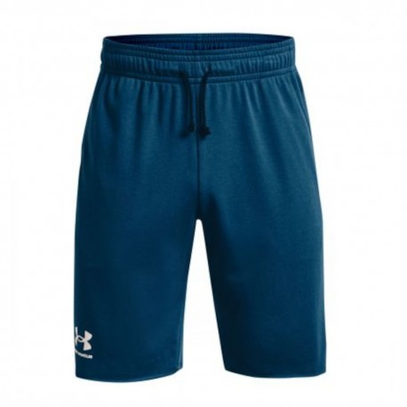 Under Armour Rival Terry Αθλητική Ανδρική Βερμούδα Navy Μπλε