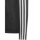 Adidas Αθλητική Ζακέτα Φούτερ με Κουκούλα Μαύρη Essentials 3-Stripes