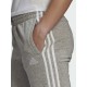 Adidas Essentials French Terry 3-Stripes Παντελόνι Φόρμας με Λάστιχο Γκρι