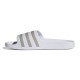 Adidas Adilette Slides Cloud White / Platinum Metallic