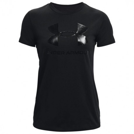 Under Armour Sportstyle Graphic Γυναικείο Αθλητικό T-shirt Fast Drying Μαύρο