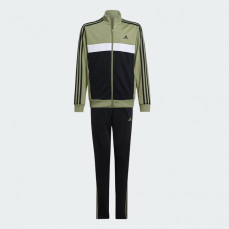 Adidas Παιδικό Παντελόνι Φόρμας Χακί Essentials 3-stripes Tiberio Track Suit