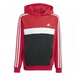 Adidas Παιδικό Φούτερ με Κουκούλα Colorblock 3-stripes Colorblock