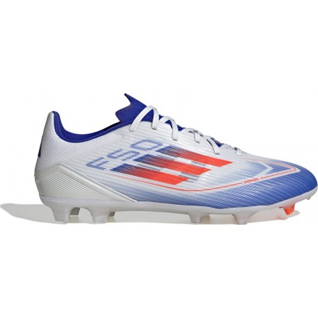 Adidas F50 League FG/MG Χαμηλά Ποδοσφαιρικά Παπούτσια με Τάπες Cloud White / Solar Red / Lucid Blue