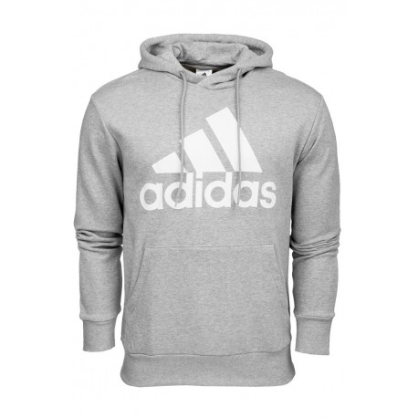 Adidas Essentials French Terry Φούτερ με Κουκούλα Γκρι