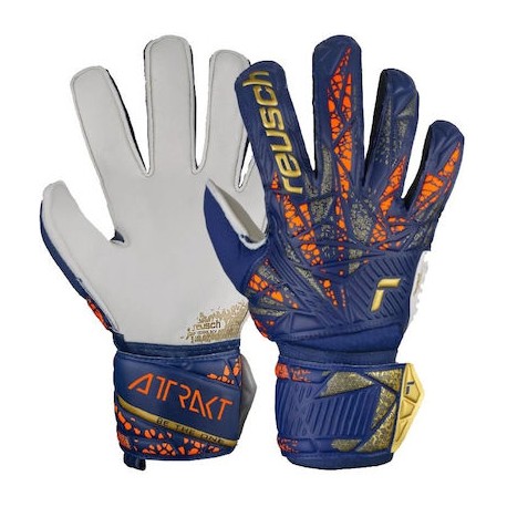 Reusch Attrakt Grip Jnr Γάντια Τερματοφύλακα Παιδικά Μπλε