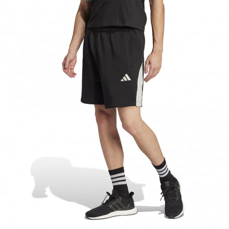 Ανδρική Βερμούδα Μαύρη - adidas Sportswear Seasonal Essentials Colorblock