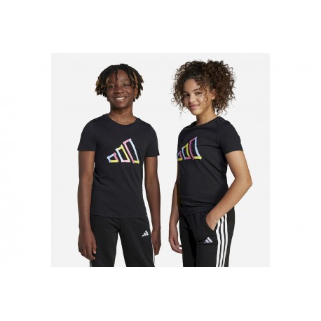 Adidas Παιδικό T-shirt Μαύρο Tech Logo Graphic 