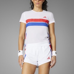 Adidas Adizero Retro Running Tee - Λευκό
