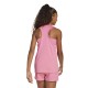 Παιδική Αμάνικη Μπλούζα Φούξια - adidas Sportswear Train Essentials Flower Print