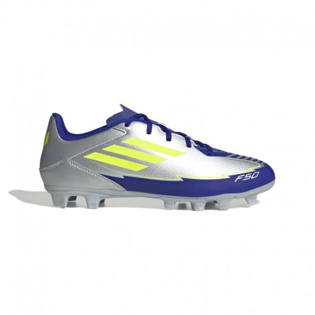 Adidas F50 Club Ποδοσφαιρικά Παπούτσια με Τάπες FG/MG Ασημί