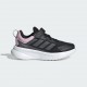 Adidas Fortarun Αθλητικά Παιδικά Παπούτσια Running με Σκρατς Μαύρα