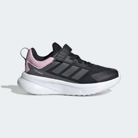 Adidas Fortarun Αθλητικά Παιδικά Παπούτσια Running με Σκρατς Μαύρα