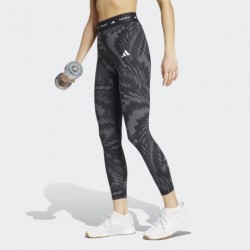 Adidas Techfit Training Γυναικείο Cropped Κολάν Μαύρο