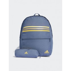 Adidas Classic Σχολική Τσάντα Πλάτης Δημοτικού Μπλε με Θήκη για Παγούρι 27.75lt