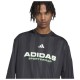 Adidas Μαύρη μπλούζα με μακριά μανίκια από ζέρσεϊ
