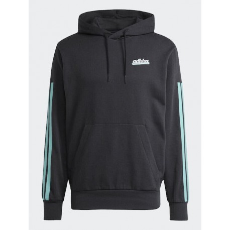 Adidas Sportswear Φούτερ με Κουκούλα Μαύρο