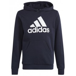 Adidas Παιδικό Φούτερ με Κουκούλα και Τσέπες Navy Μπλε Big Essentials