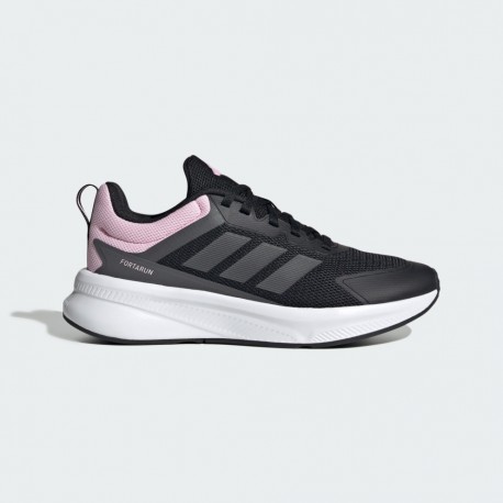 Adidas Fortarun 4.0 Αθλητικά Παπούτσια Running με Κορδόνια Μαύρα