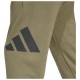 Adidas Essentials Ανδρικό Παντελόνι Φόρμας με Λάστιχο Χακί