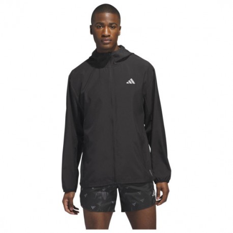 Adidas Run It Jacket Αθλητικό Μπουφάν Μαύρο