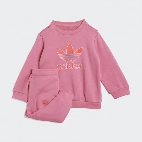 Adidas Παιδικό Σετ Φόρμας Ροζ