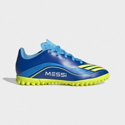 Adidas Παιδικά Ποδοσφαιρικά Παπούτσια F50 Messi Club με Σχάρα Μπλε