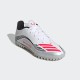 Adidas Παιδικά Ποδοσφαιρικά Παπούτσια F50 Messi Club με Σχάρα Cloud White / Lucid Red / Silver Metallic