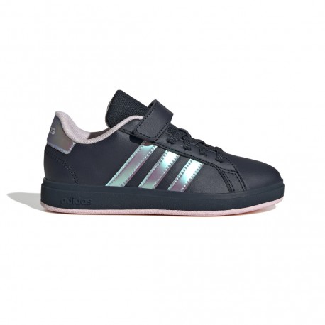 adidasGRAND COURT 2.0 EL C Παιδικά Sneakers με Σκρατς Navy Μπλε