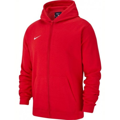 Nike Αθλητική Παιδική Ζακέτα Φούτερ Βαμβακερή με Κουκούλα Κόκκινη Park 20