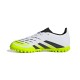 Adidas Παιδικά Ποδοσφαιρικά Παπούτσια Predator Club με Σχάρα Λευκά