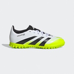 Adidas Παιδικά Ποδοσφαιρικά Παπούτσια Predator Club με Σχάρα Λευκά