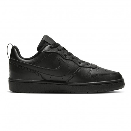 NikeCourt Borough Low 2 GS Αθλητικά Παιδικά Παπούτσια Μπάσκετ με Κορδόνια Μαύρα