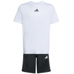 Adidas Παιδικό Σετ με Σορτς Καλοκαιρινό 2τμχ Λευκό