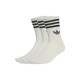 Adidas 3-stripes Αθλητικές Κάλτσες Λευκές 3 Ζεύγη