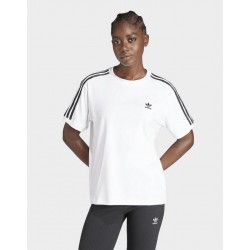 Adidas Originals Γυναικείο Αθλητικό T-shirt Ριγέ Λευκό
