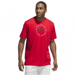 Adidas Ανδρική κοντομάνικη μπλούζα Hoops Emblem Graphic Tee