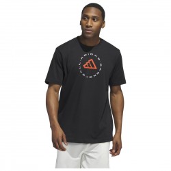 Adidas Ανδρική κοντομάνικη μπλούζα Hoops Emblem Graphic Tee