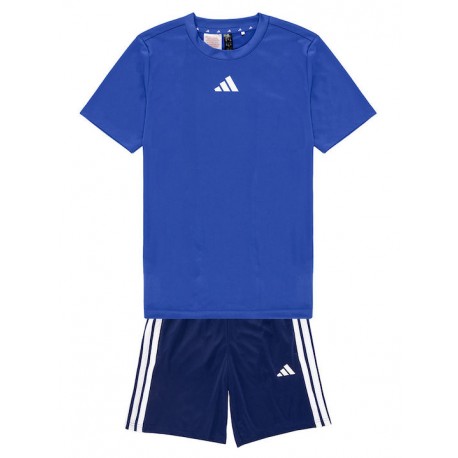 Adidas Παιδικό Σετ με Παντελόνι Καλοκαιρινό 2τμχ Navy Μπλε Essentials 3-stripes