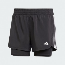 Adidas Pacer 3-Stripes Woven Γυναικείο Αθλητικό Σορτς Black