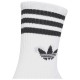 Adidas 3-stripes Αθλητικές Κάλτσες Λευκές 6 Ζεύγη