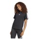 Adidas Essentials 3-stripes Γυναικείο Αθλητικό T-shirt Μαύρο