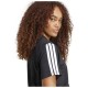 Adidas Essentials 3-stripes Γυναικείο Αθλητικό T-shirt Μαύρο