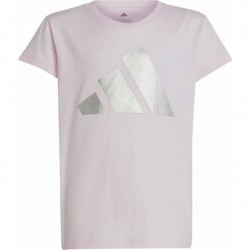 Adidas Παιδικό T-Shirt Κοντομάνικο Ροζ