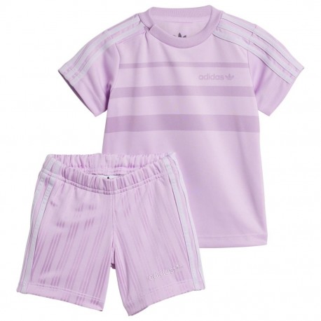 Adidas Παιδικό Σετ με Σορτς Καλοκαιρινό 2τμχ Lilac Essentials