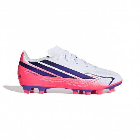 Adidas F50 Hyperfast Club FG  Ποδοσφαιρικά Παπούτσια με Τάπες Λευκά